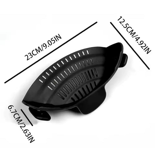 SqueezeJet™ Universal Clip-On Silicone Strainer
